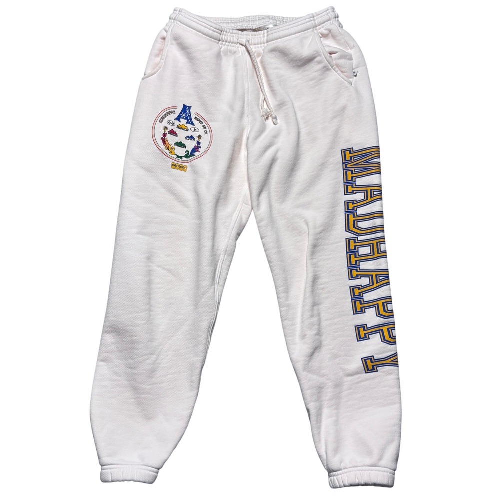 Madhappy Aspen Ski Co‎ 2020 Sweatpants Cream Graphic Joggers Women Small USA